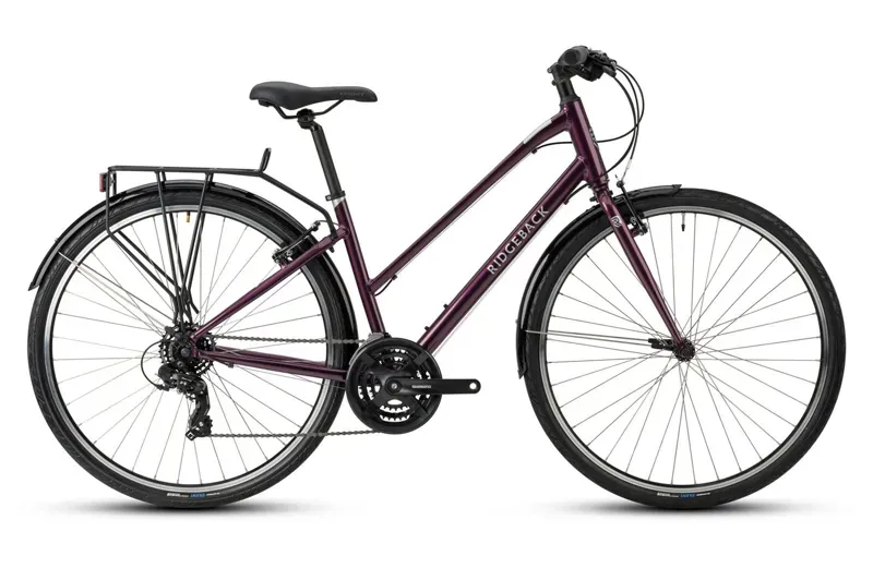 2021 Ridgeback Speed Open Frame Hybrid Bike in Purple