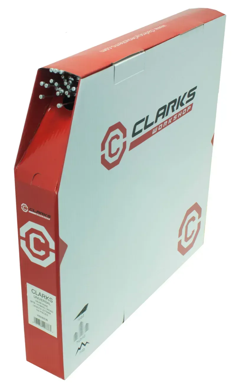 Clarks Cycle Systems Stainless Steel MTB Brake Inner 100-box in Silver