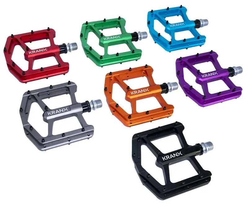 KranX Trail Luxe 9/16-inch Alloy Platform Sealed Brg. Pedals in Black