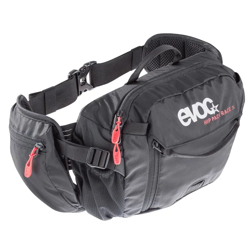 Evoc Hip Pack Race Hydration Pack 3l and 1.5l Bladder BLACK 3 litre